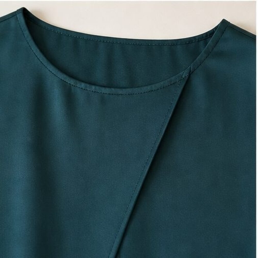 Teal Ruffle Blouse - Picture 4 of 6